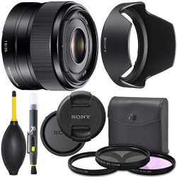 Sony E 35mm f/1.8 OSS Lens: (SEL35F18) + AOM Pro Kit Combo Bundle - International Version (1 Year AOM Warranty)