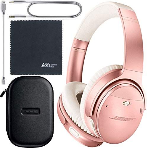 Bose QuietComfort 35 Series II Wireless Noise-Canceling Headphones (Rose (789564-0050) + AOM Bundle: International (1 Year Warranty)