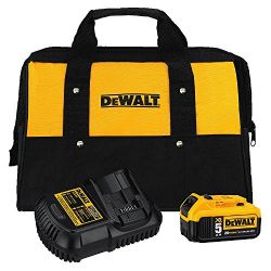 DEWALT 20V MAX Battery and Charger Kit with Bag, 5.0Ah (DCB205CK)