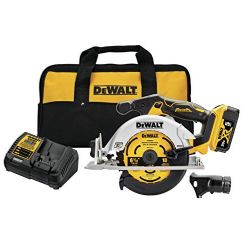 DEWALT 20V MAX* Circular Saw, 6-1/2-inch, Cordless Kit (DCS565P1)