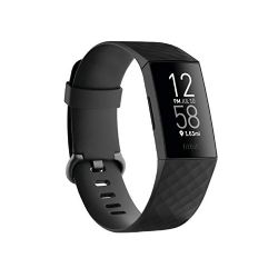 Fitbit Charge 4 Fitness and Activity Tracker with Built-in GPS, Heart Rate, Sleep & Swim Tracking, Black/Black, One Size (S &L Bands included)