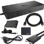 Dell Performance Dock WD19DC Docking Station with 240W Power Adapter (Provides 210W Power Delivery; 90W to Non-Dell Systems) + AOM Starter Bundle