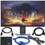 Dell S-Series 27-Inch Screen LED-Lit Gaming Monitor (S2719DGF); QHD (2560 x 1440) up to 155 Hz + ZoomSpeed DisplayPort Cable + AOM Pro Bundle
