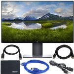 Dell U2419H UltraSharp 24" 16:9 IPS Monitor (U2419H) + Display Port Cable + ZoomSpeed HDMI Cable + USB 3.0 Cable + AOM Microfiber Cleaning Cloth Monitor Bundle